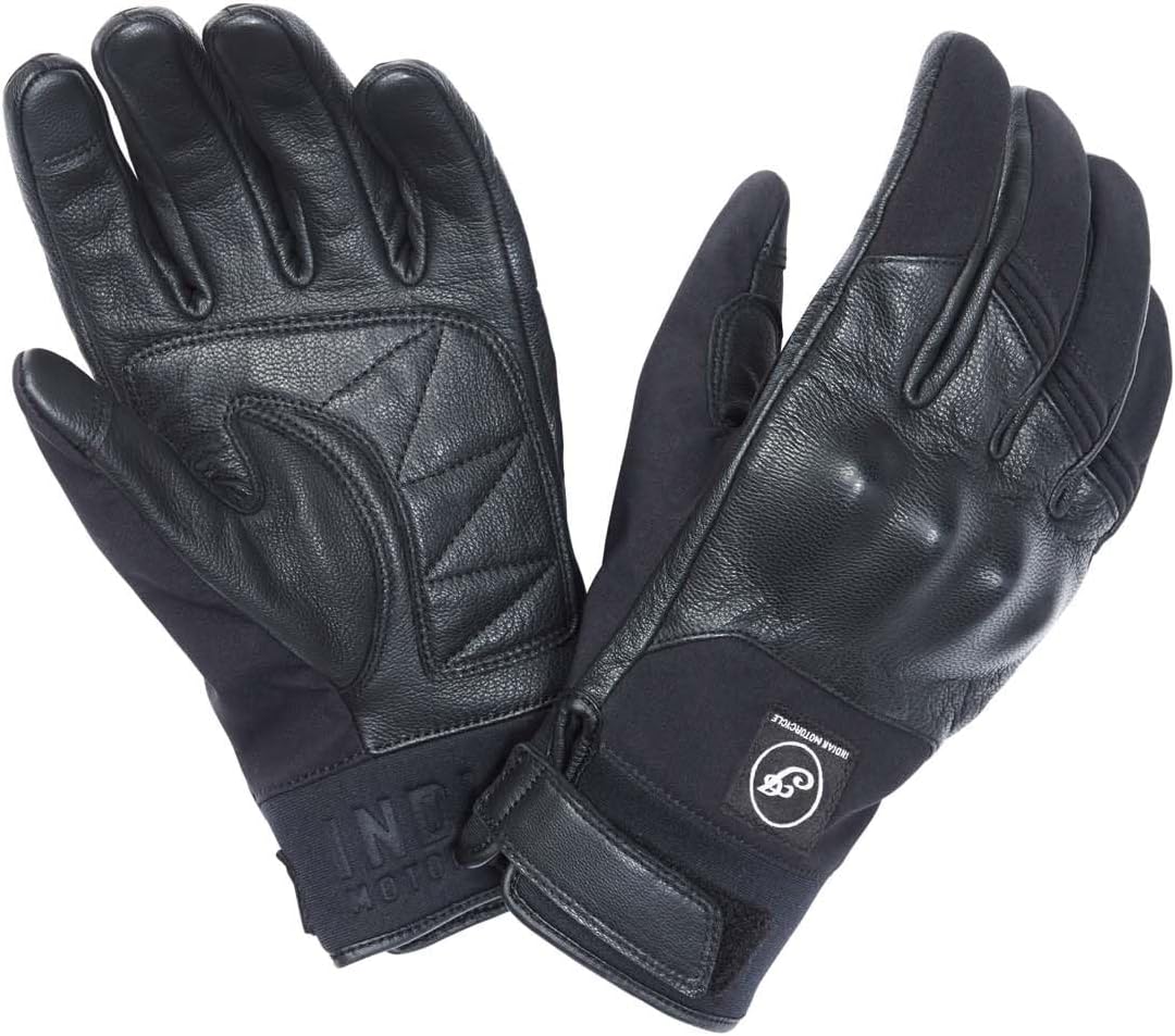Indian Motorcycle Men's Softshell Glove, Black - 2862850