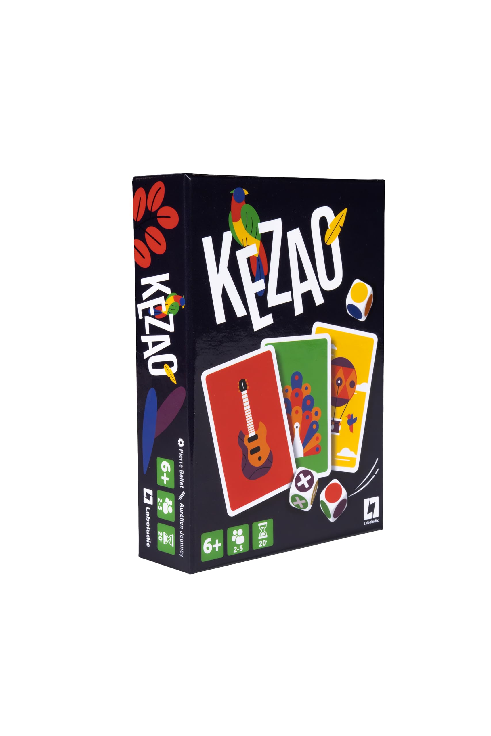 KEZAO Jeu de Cartes Rapide Famille Enfants - 4 Dés Observation Règles Simples