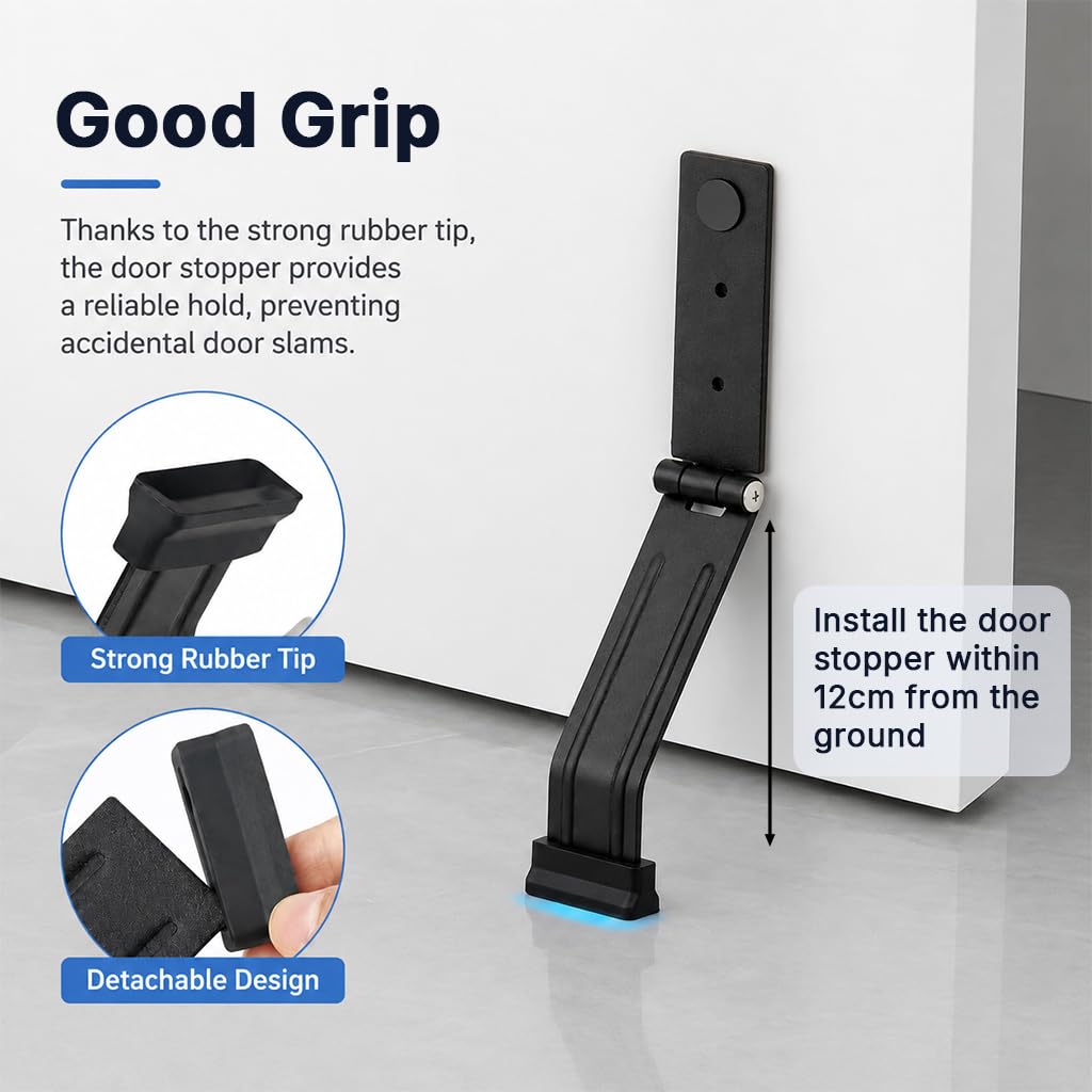 HASTHIP Metal Kickdown Door Stopper - FREE SHIPPING -4