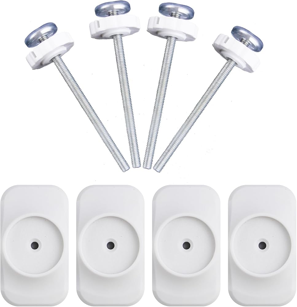 Baby Gate Extender Extension, 4 Pack Baby and Pet Babys Gate Replacement Parts, M8 (8mm) Replacement Bolt Part for Babys and Pet Pressure Mounted Safety-Gates, Extra Long Tension Gates Extender — 사진 1
