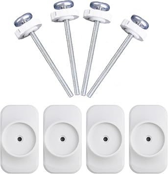 Baby Gate Extender Extension, 4 Pack Baby and Pet Babys Gate Replacement Parts, M8 8mm Replacement Bolt Part for Babys and Pet Pressure Mounted Safety-Gates, Extra Long Tension Gates Extender