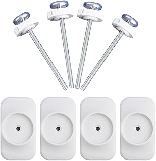 Baby Gate Extender Extension, 4 Pack Baby and Pet Babys Gate Replacement Parts, M8 (8mm) Replacement Bolt Part for Babys and Pet Pressure Mounted Safety-Gates, Extra Long Tension Gates Extender