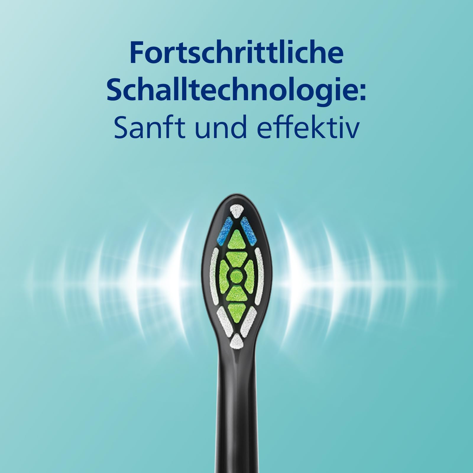 Philips Sonicare ProtectiveClean 4500 elektrische Zahnbürste, Schallzahnbürste mit 2 Putzmodi, Clean und White, Drucksensor, Timer und Reiseetui, Schwarz, Modell HX6830/53