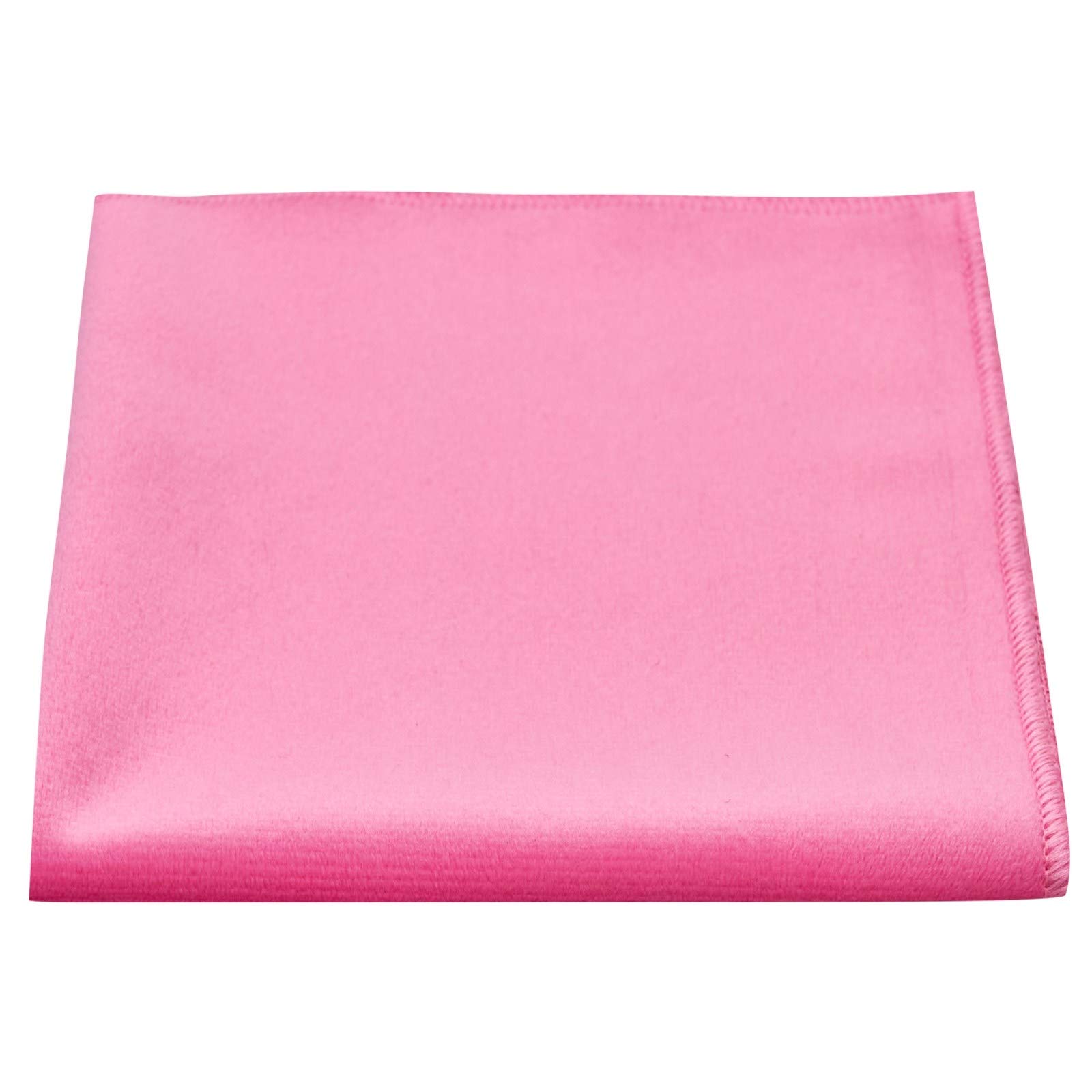 King & Priory Men's Pink Velvet Pocket Square, Handkerchief