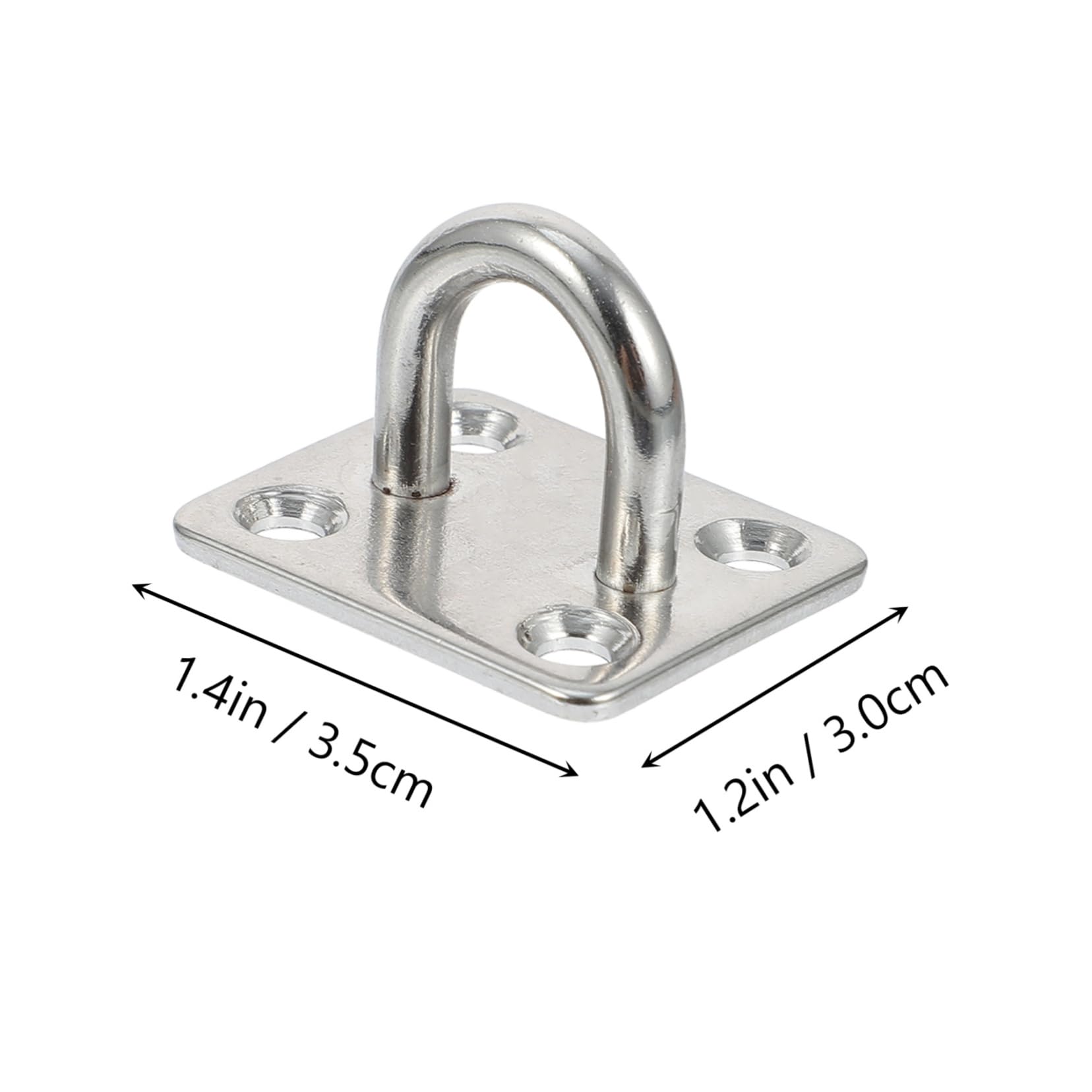 Unomor Fixed Boards Square Door Buckles U-Shaped Pipe Hook Practical Hook Bases 6pcs Set