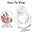 G2PLUS Glue Rings for Eyelash Extensions, 100pcs Disposable Lash Rings for Pigment, White Eyelash Glue Holder, Makeup Plastic Glue Cup for Nail Art and Tattoo