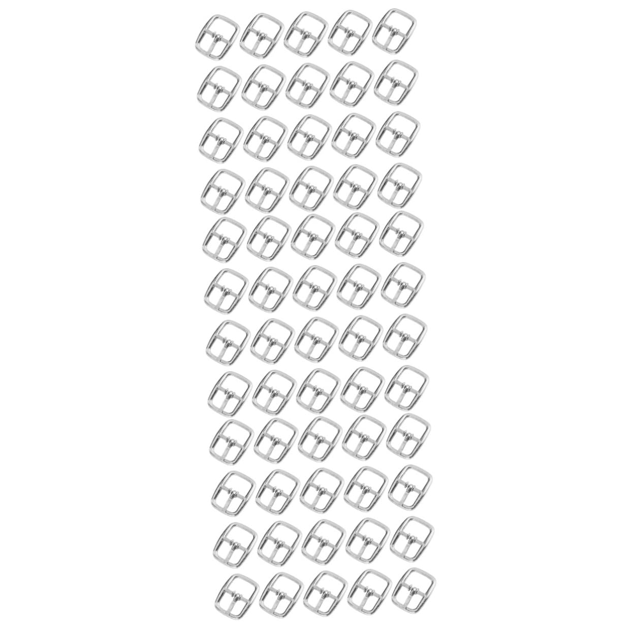 Lurrose 150pezzi Fibbia Per Cinture e Borse Accessori Fai Da Te Resistente e Durevole Argento