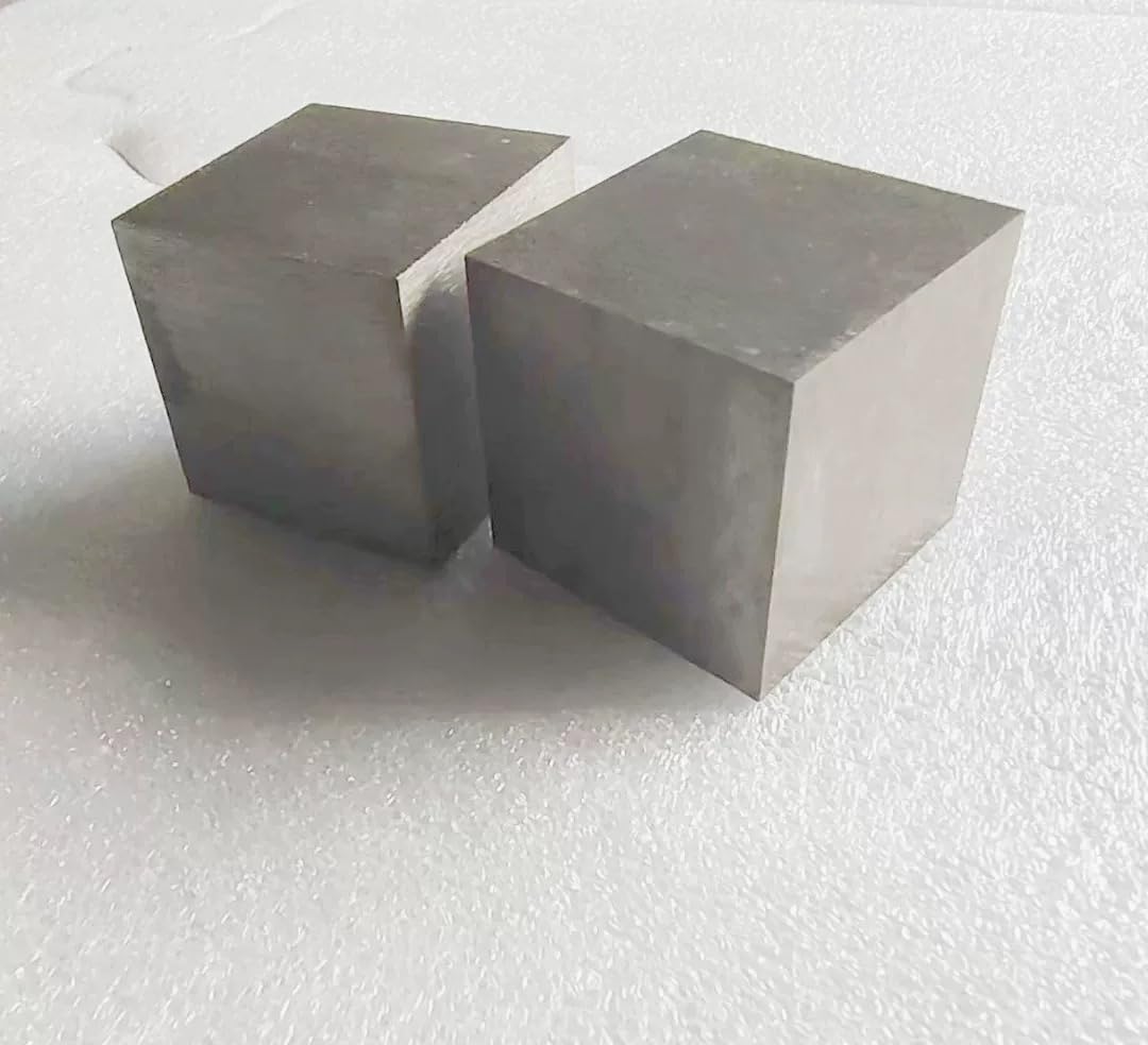 1 cubo de bloque de metal de tungsteno puro de alta pureza del 99,99% (20 mm x 20 mm x 20 mm, 1 unidad)