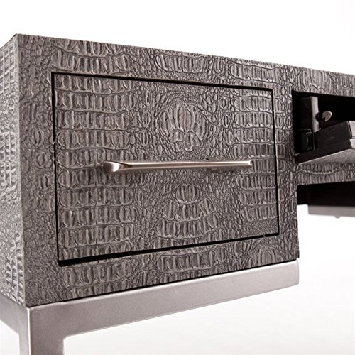 Southern Enterprises Carabelle Reptile Desk In Gray #TOP5