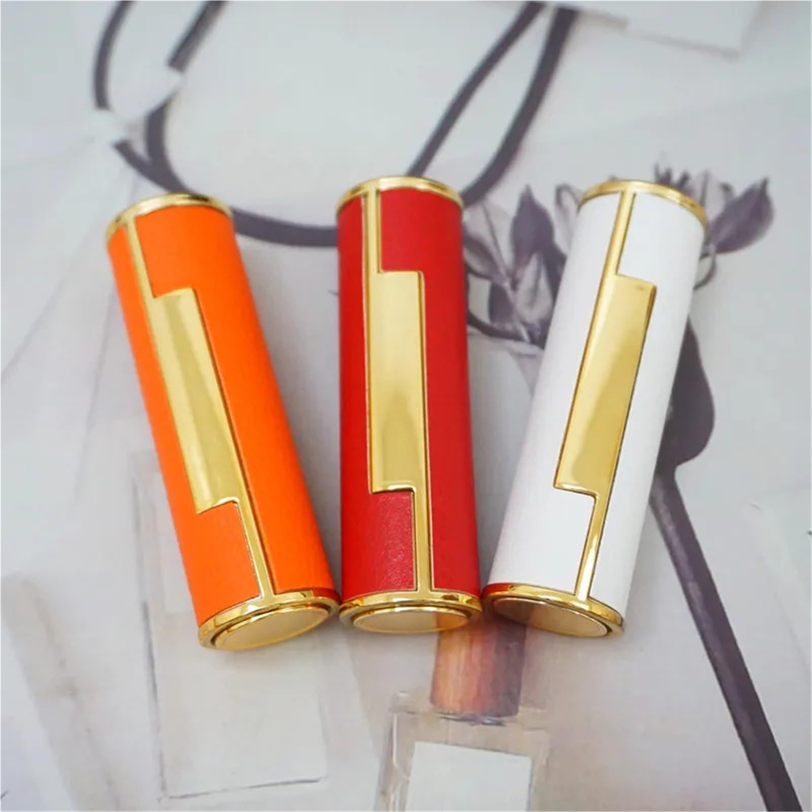 Leere Lippenstift-Röhren, 10 Stück, 12,1 mm, Lippenstift-Behälter, Lippenstift, Lipgloss-Röhren, Push-Typ, rund, für DIY-Lippenstift (Rot, 10 Stück)