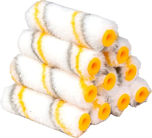 Miniatura 16 de Rodillo de pintura de espuma, paquete de 10, rodillo de espuma de alta densidad de 4 pulgadas, mini cubiertas de rodillo de pintura para una
