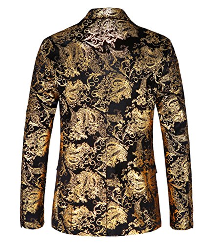 MOGU Mens Floral Printed Blazer Suit Jacket Slim Fit Dinner Tuxedo for Party Dance Prom Homecoming2