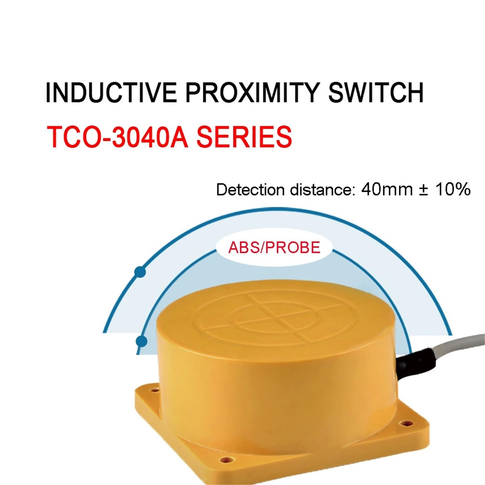 Interrupteur de détection de proximité inductif à distance NPN/PNP NO NC 40 mm Interrupteurs métalliques PLC à trois fils CC 24 V(PNP NO NC)