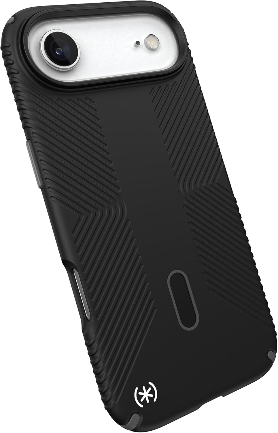 Speck PRESIDIO2 Grip for iPhone 17 Air Case, ClickLock Interlock, Slim Protective Case, Black/Slate Grey/White