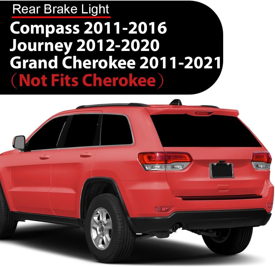 G-PLUS LED Rear Bumper Fog Tail Brake Lights,Compatible with Jeep Compass 2011-16/Fit for Jeep Grand Cherokee 2011-21 (not fits Jeep Cherokee)/Fits Dodge Journey 2012-20, Left and Right