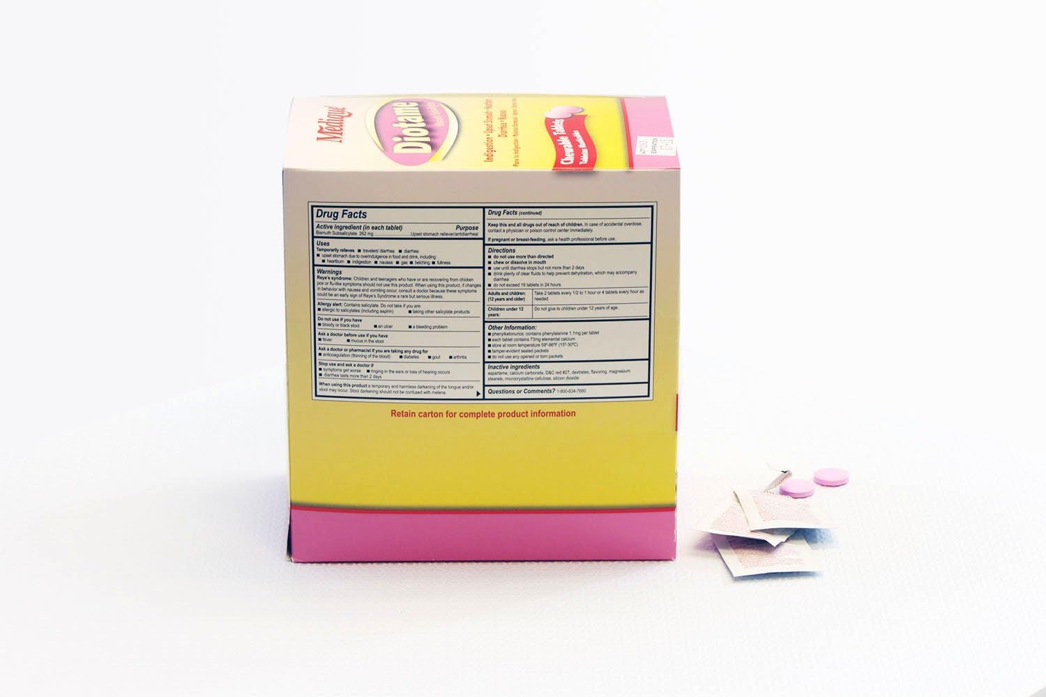 Medique Products 22013 Diotame Tablets, 250-Packets of 2