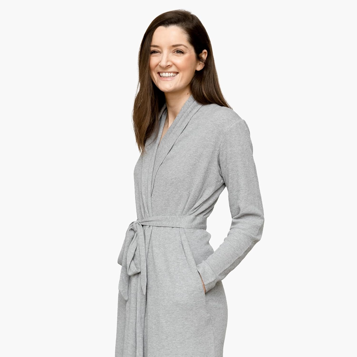 monica + andy Women's Robe, 100% Organic Women's Clothing for Labor & Delivery, Maternity Clothes, Postpartum Nightgown - Image 4