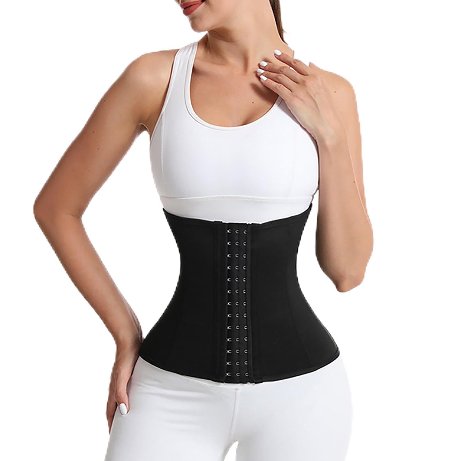Zzalalana Waist Trainer for Women Lower Belly Fat Waist Cincher Shapewear Weight Loss Tummy Control Corset Body Shaper