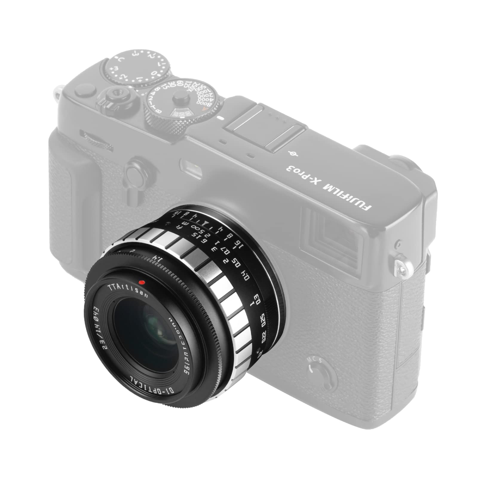 Obiettivo TTARTISAN 23mm F1.4 APS-C per fotocamere Fuji X-A1