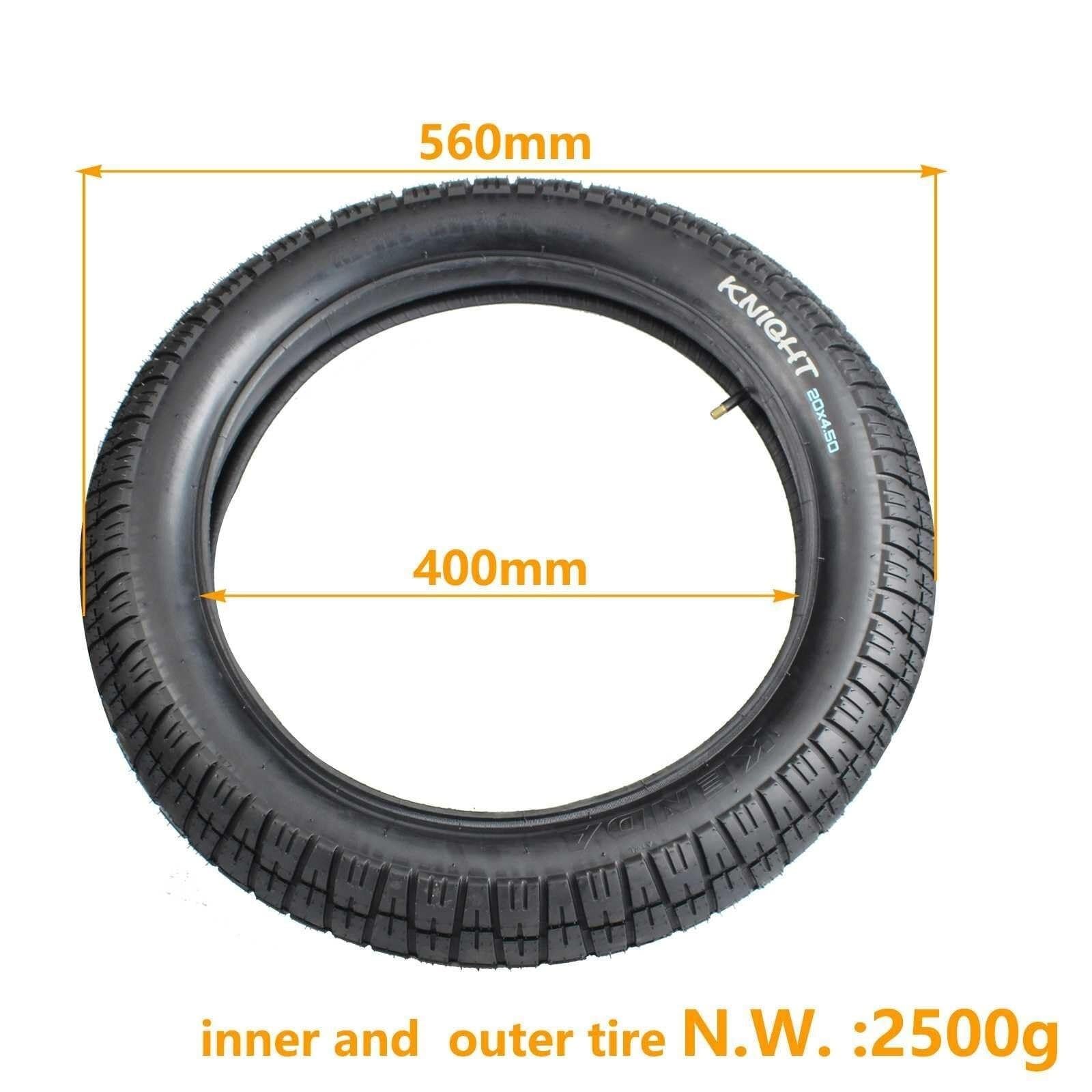 20x4.5 Opona Fat | Odporna na Przebicia, Wzmocniona Ścianka Boczna, Agresywny Wzór Bieżnika z Wysokim Zaczepem dla Fatbike, E-Bike, Rower Górski, Śnieg, Piasek, Błoto, Off-Road(TIRE AND TUBE)