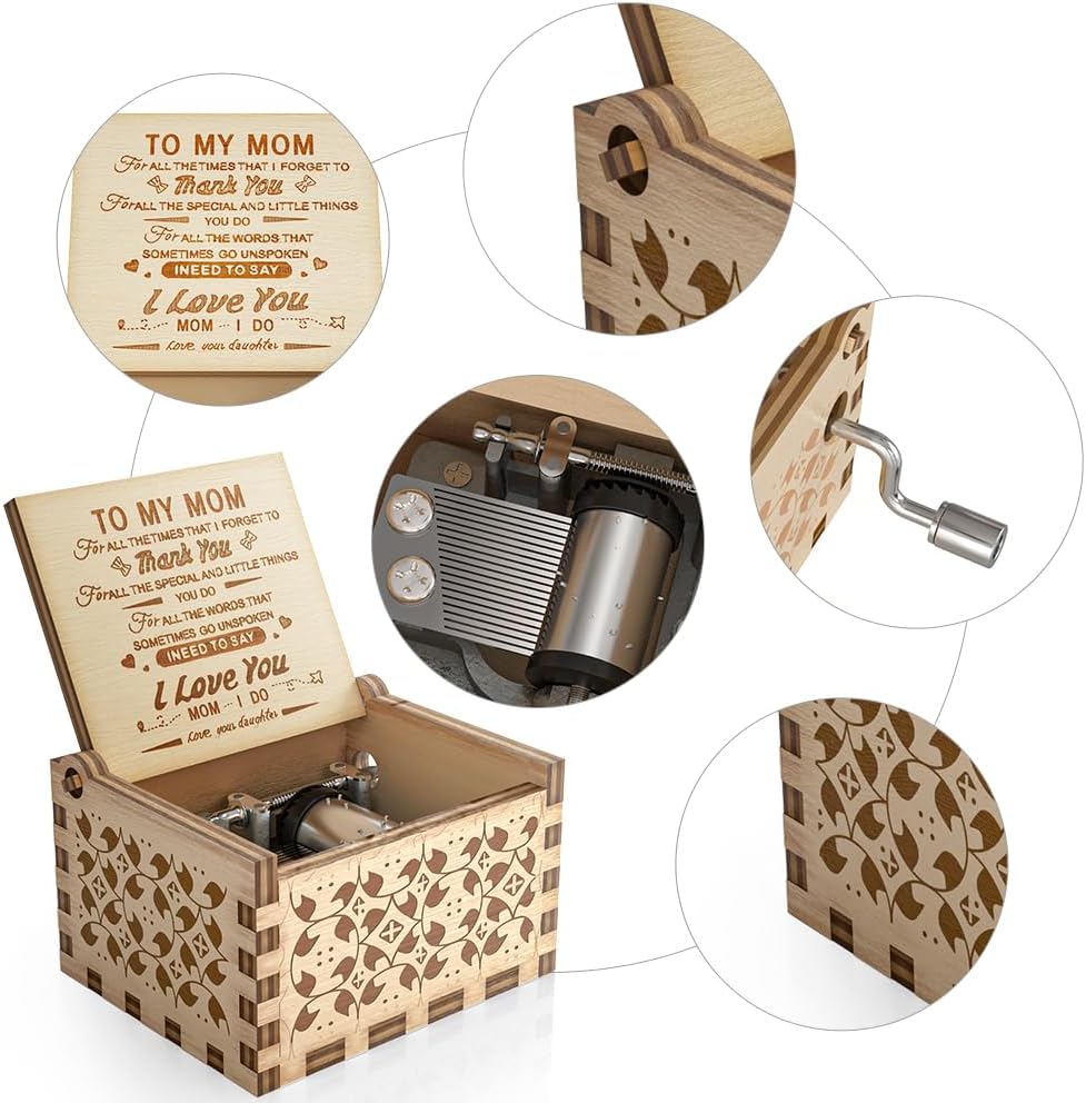 Ucuber You are My Sunshine Music Box, Gift for Mom from Daughter image 2
