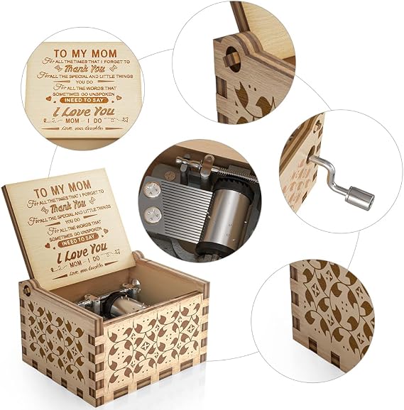 Ucuber You are My Sunshine Music Box, Gift for Mom from Daughter