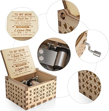 Ucuber You are My Sunshine Music Box, Gift for Mom from Daughter