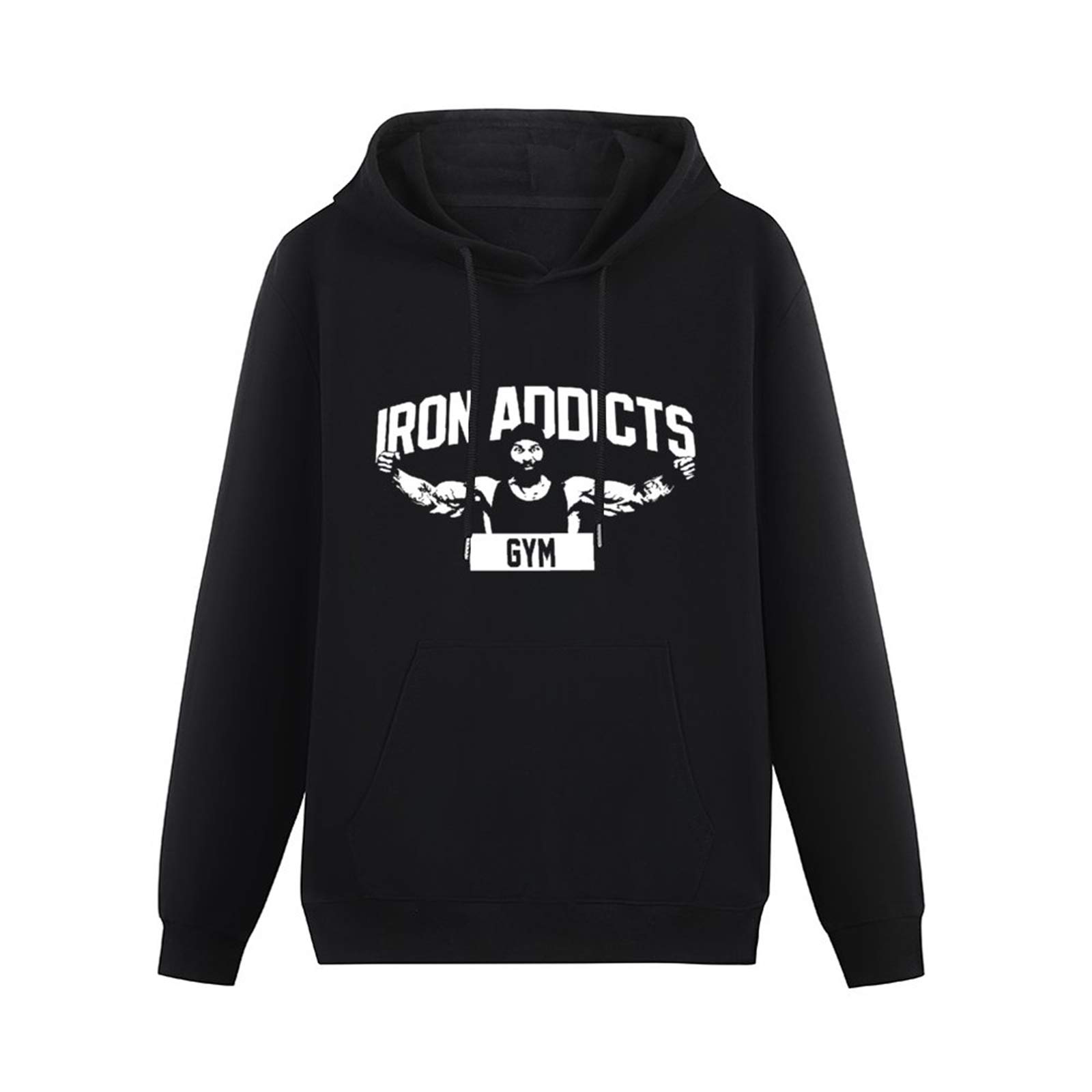 Long Sleeve Hooded Sweatshirt Iron Addicts Gym Ct Fletcher Mike Rashid Cotton Blend Hoody