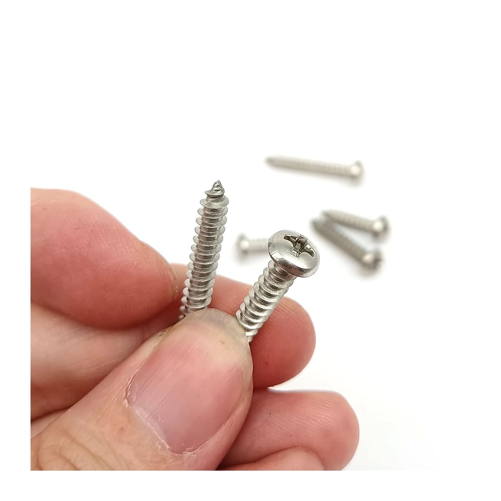 380/1010pz Mini Vite Autofilettante a Testa Tonda con Croce for Legno M1.2 M1.4 M1.7 M2 M3 M4 Acciaio Inox A2 304(Set C 1010pcs)