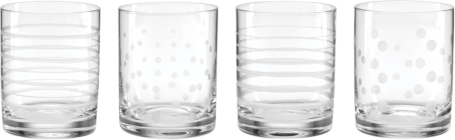 Oneida 897852 Mingle Double Old Fashioned Glasses, Set Of 4