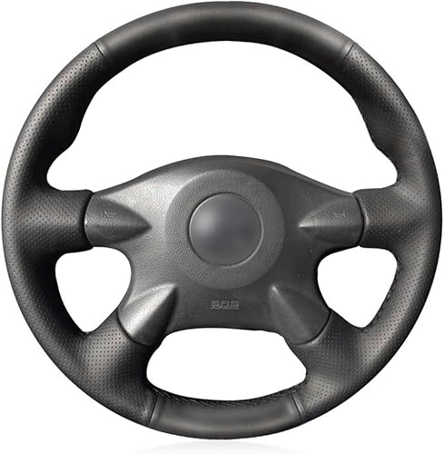 Funda de volante de automóvil de cuero negro cosida a mano, para Nissan Almera N16 Pathfinder 2003-2004 Primera Paladin 2004-2013 X-Trail 2001-2006