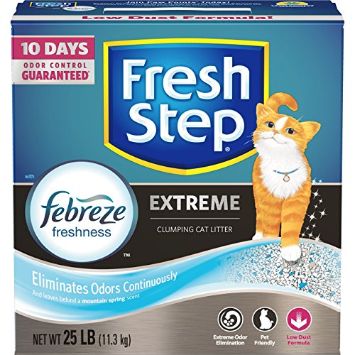 Fresh Step Extreme Scented Litter With The Power Of Febreze, Clumping Cat Litter, 25 Lb #TOP27