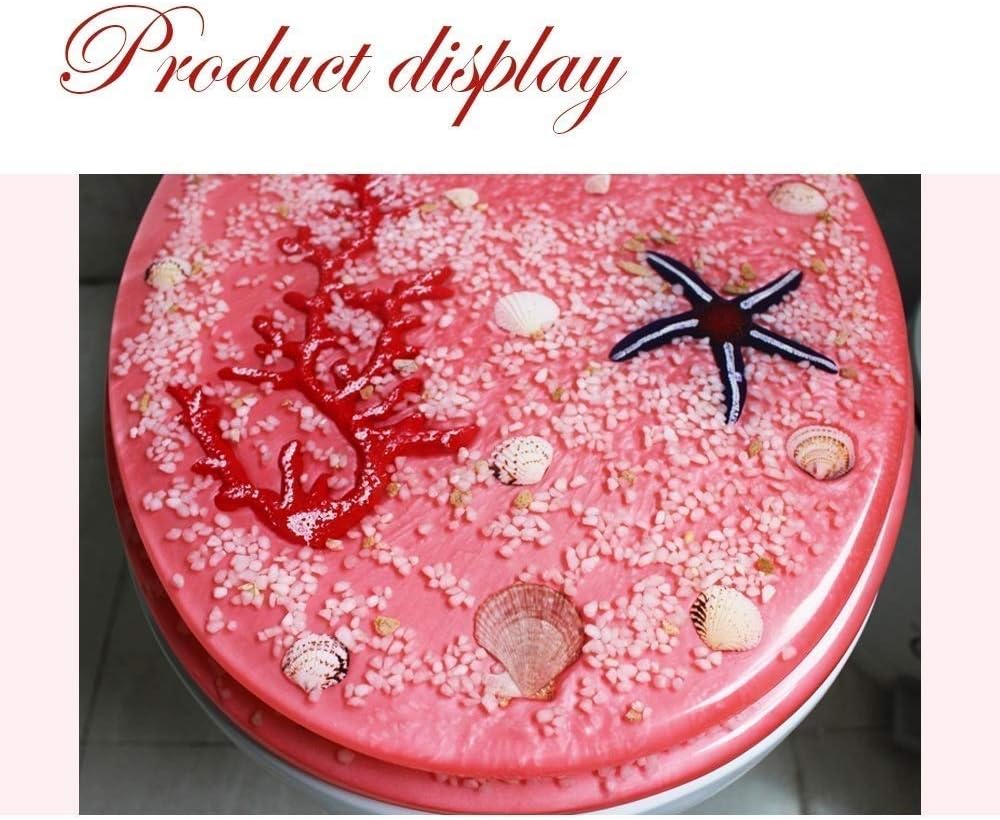 Slow Down Toilet Seat Cover Crystal Household Resin Color Universal Old-fashioned Plate Accessories Thick U-o Type