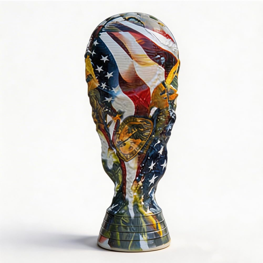 Jhrfu 21Cm/8.3Inch 2026 World Soccer Champions Trophy League Cup Replica Exclusive Paint Job Home Decor Fan Gifts,