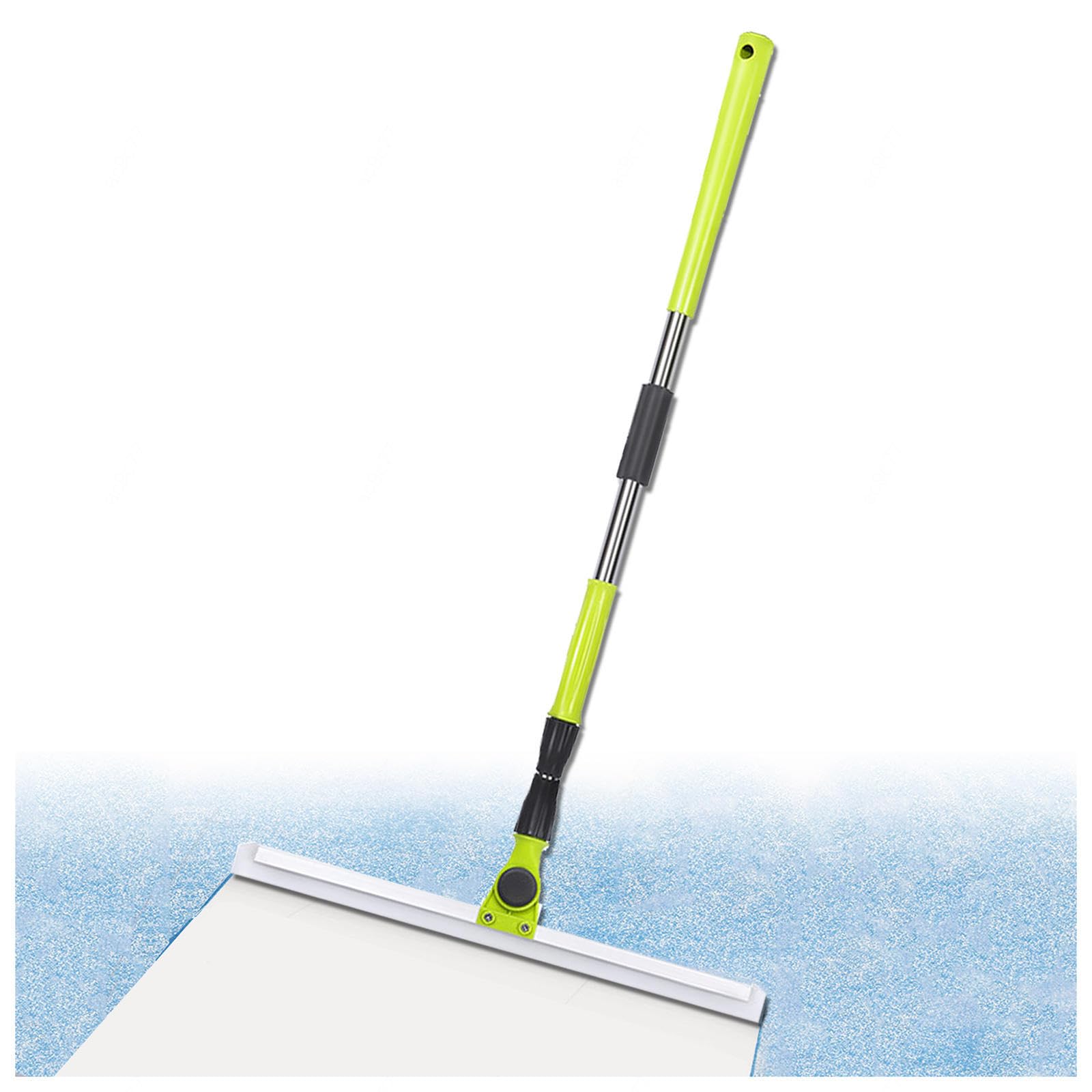 Escobilla De Goma para Suelos, con Mango De 130 Cm De Largo Air Broom as Seen on TV, Escoba De Goma para Suelos Limpia Vidrio,Polvo Fino,Cabello Y Líquidos,Small:35×130cm