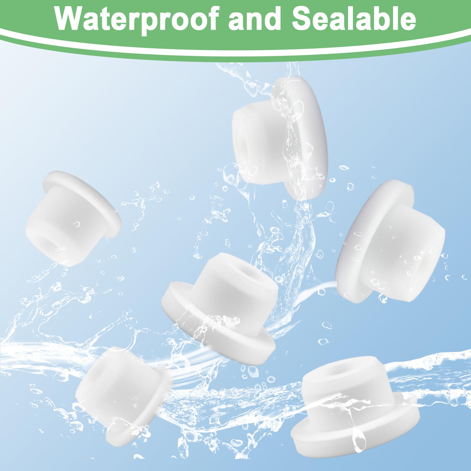 Bathtub Jet Covers - 36 Pack for Leaks & Drips -4