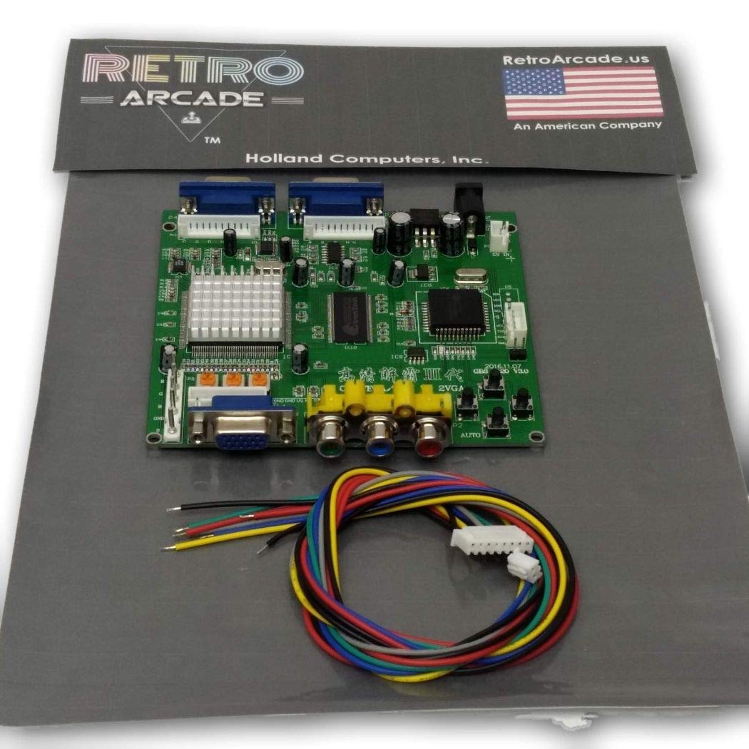 Arcade Game RGB-CGA-EGA-YUV to VGA Arcade HD-Converter PCB (GBS-8220) Converts Older Arcade Systems