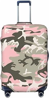 Pink And Green Camouflage, Military, Army Luggage Cover, Premium Washable Suitcase Protector With Secure Zipper & Buckle Closure, Fits 18-32 Inch Travel Luggagesmall