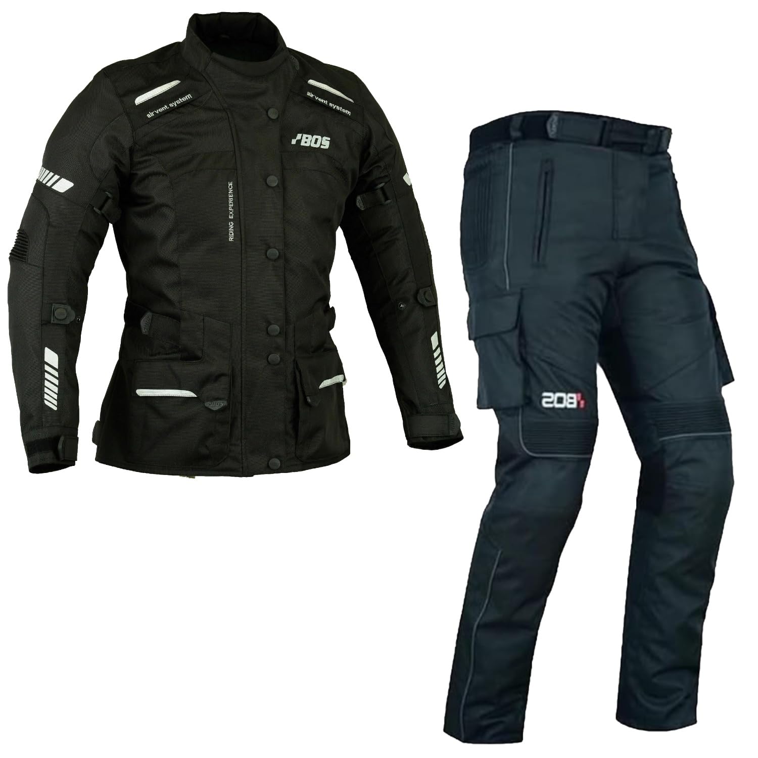 Damen Motorrad Textil Kombi Damen Motorrad Jacke und Hose Damen Motorrad Touring Tetil kombi,Damen Motorradkombi 2-teiliges Set Mit Protektoren