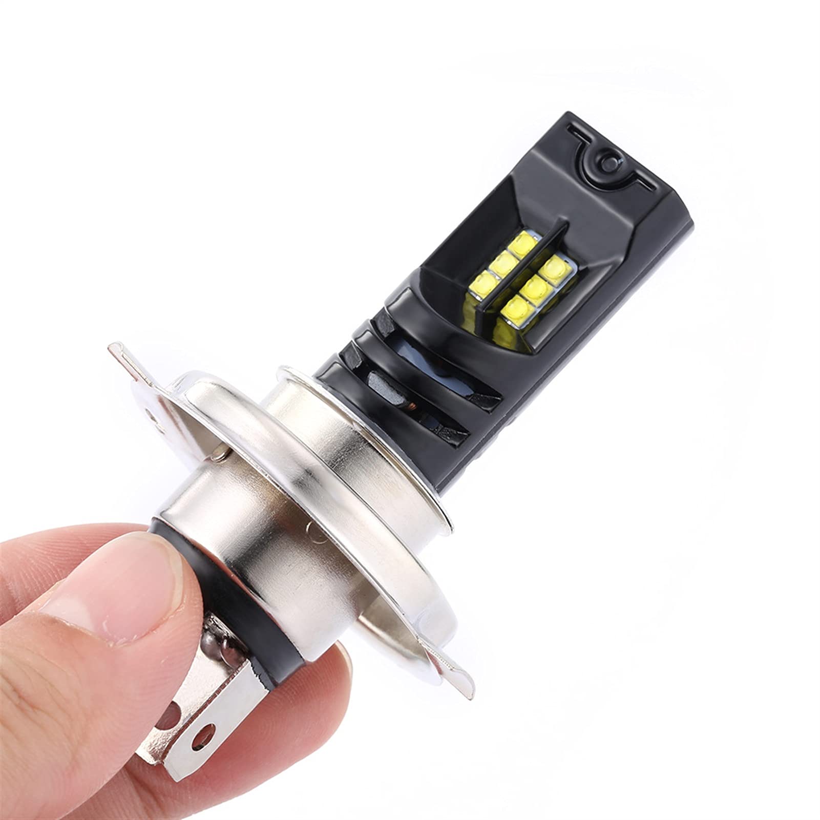 Faros de xenón 2pcs Mini H4 H7 H1 H8 H9 9006 HB4 9005 HB3 Bombillas de la luz de la luz de la luz LED con Chips 1200LM Luces de Niebla automática 6000-6500K Coche y Moto