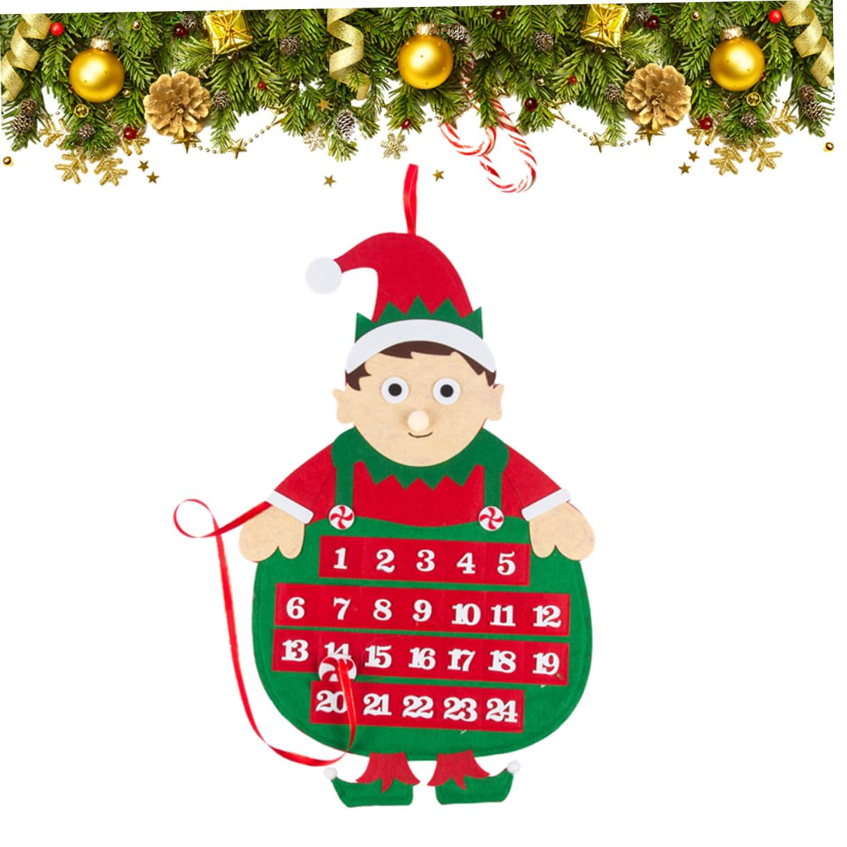 IMIKEYA 3 Stk Countdown-Kalender Krippendekor Weihnachten DIY Kalender Weihnachtsdekorationen weihnachts party Ornament festlicher Adventskalender kreativer Kalender Weihnachtssocken