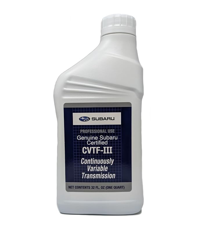 Fluido de transmissão CVT Subaru CVTF-III SOA427V2610 para Forester, Legacy, Outback, Crosstrek e Impreza – 946 mL