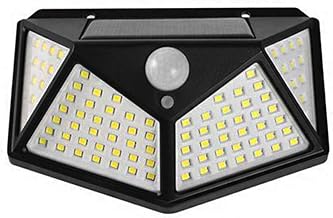 Luminaria Solar Sensor Movimento Presença Parede 100 LEDs Lampada Refletor Resistente Agua