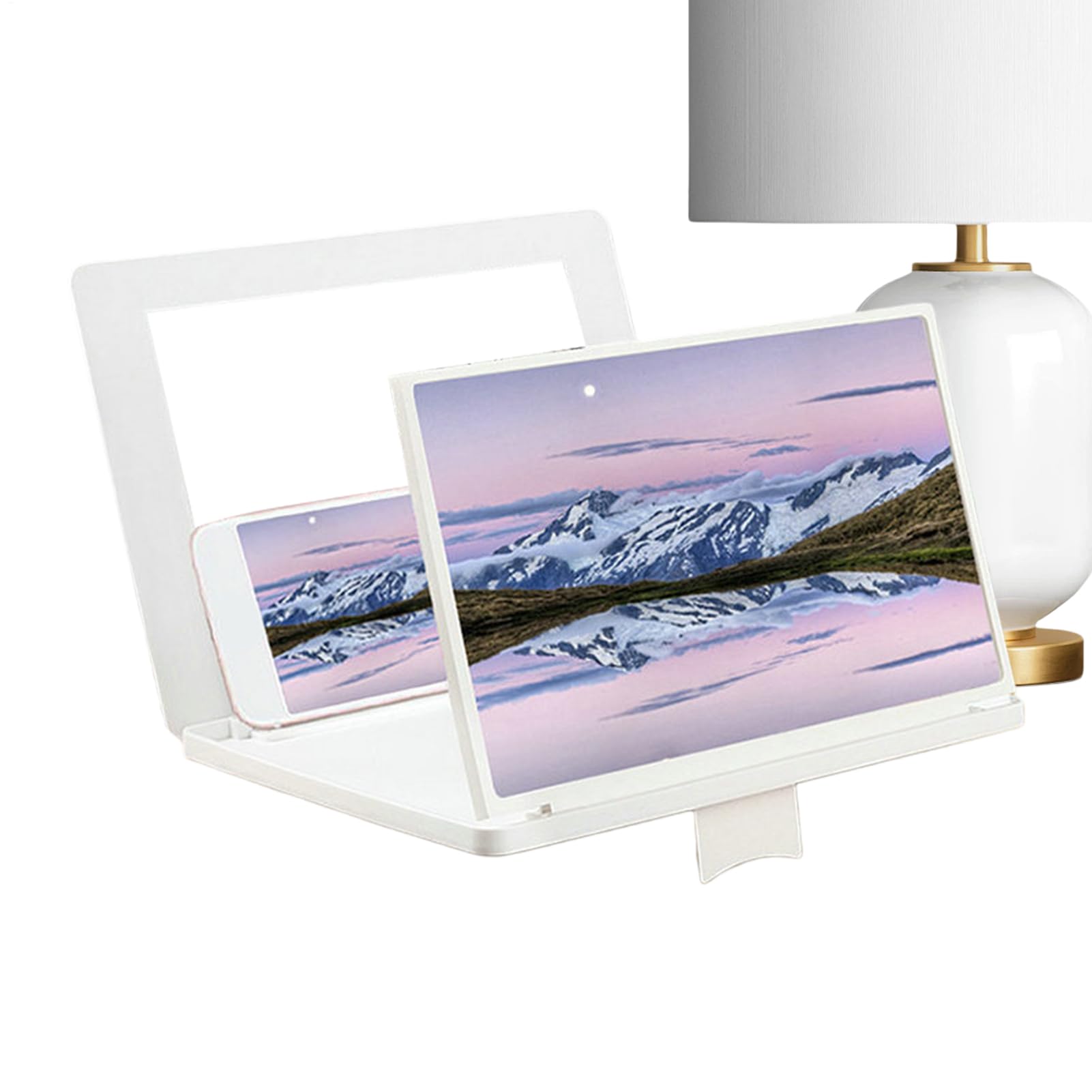 Proyector de pantalla portátil de 30 cm para ver vídeos en la cama