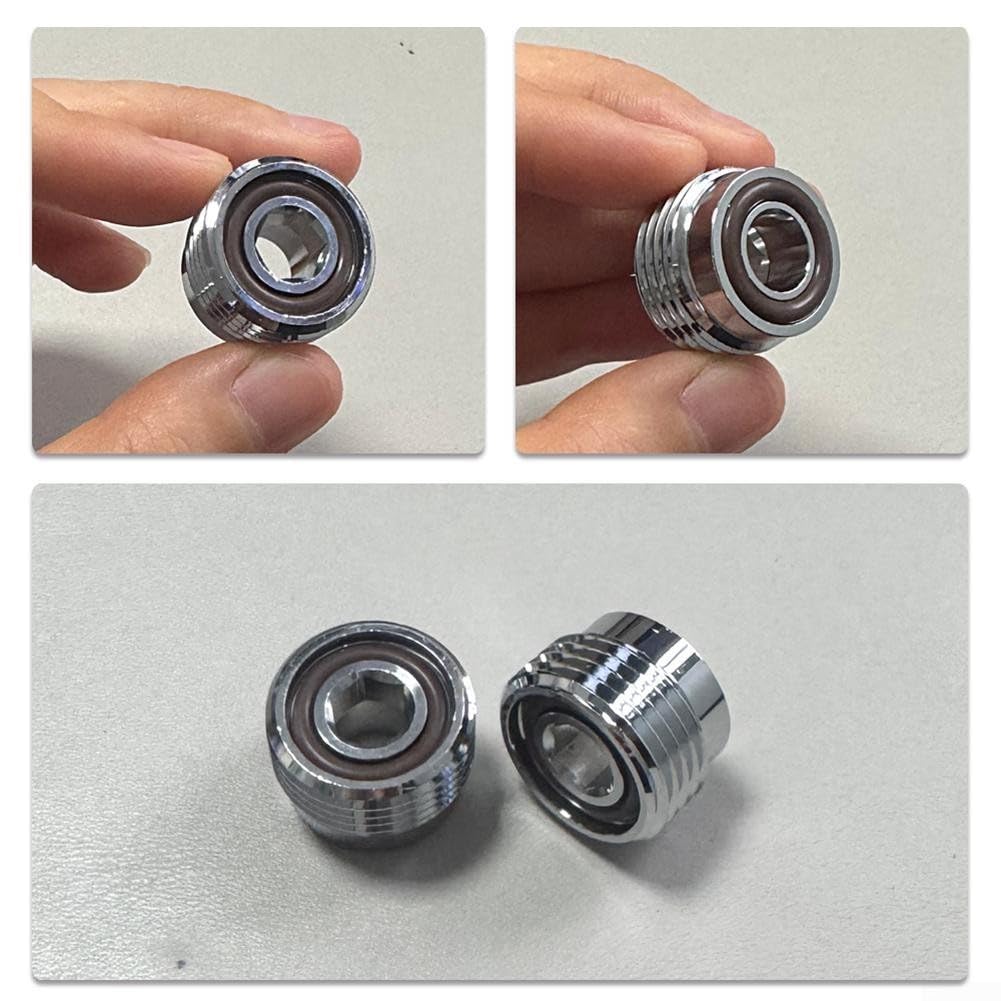 Adaptador de buceo de rosca G5/8 DIN a válvula de yugo convertidor de latón 23 x 16 mm (2 piezas)