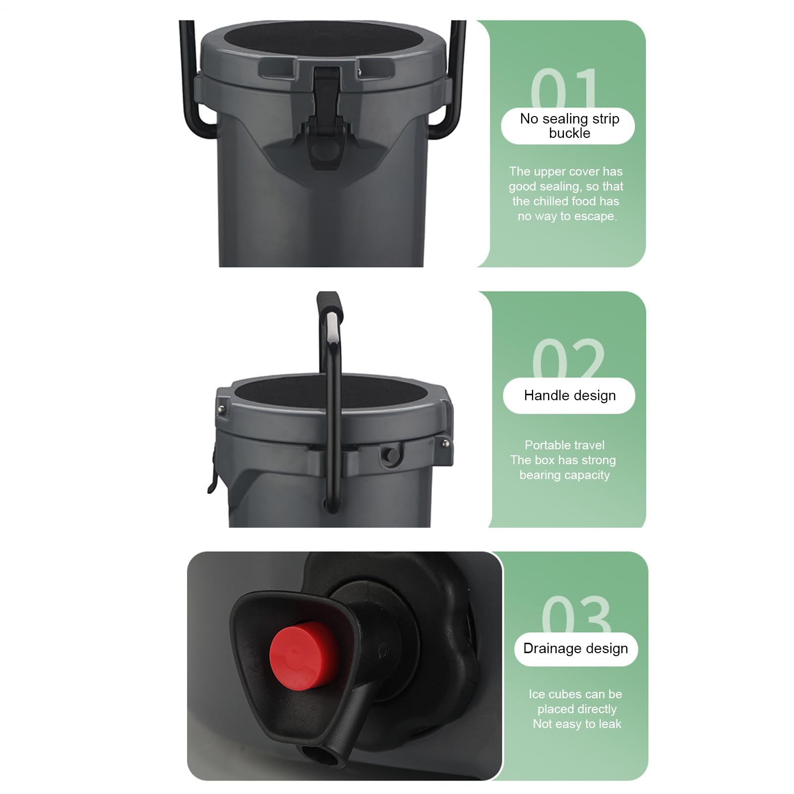 Frigo Portatile per Auto Portabevande Isolato | Dispenser per Bevande Calde per Campeggiatori Escursionisti Spiaggia Picnic Eventi Sportivi Pesca Viaggi Stradali Feste in
