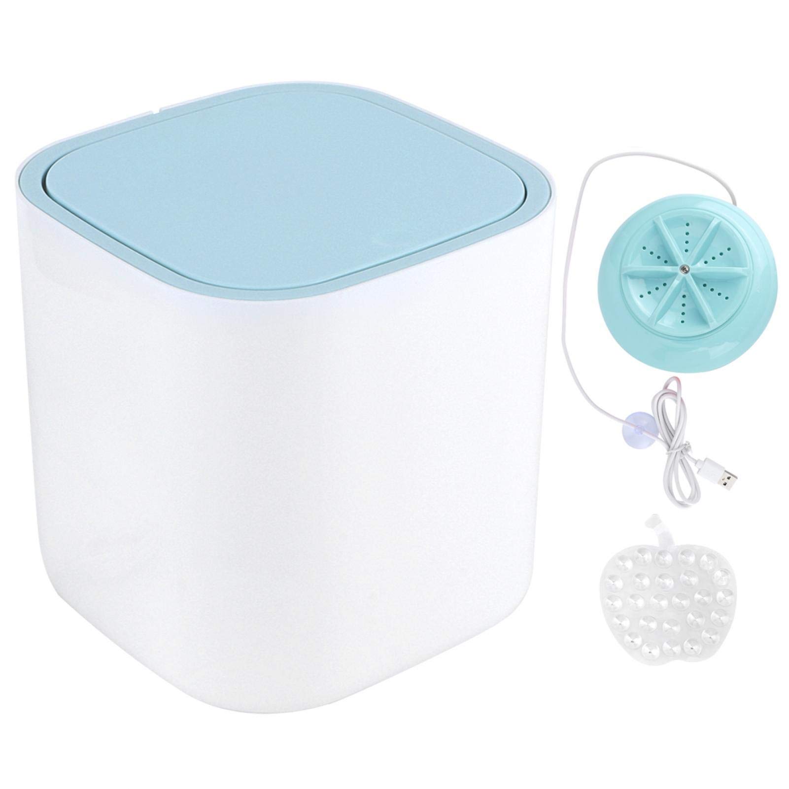 Mini Lavatrice, Lavatrice da Tavolo Portatile a Basso consumo energetico da 3,8 Litri Lavatrice per Biancheria Intima con Spinner per Appartamenti da Viaggio a casa Dormitori alimentati Tramite USB
