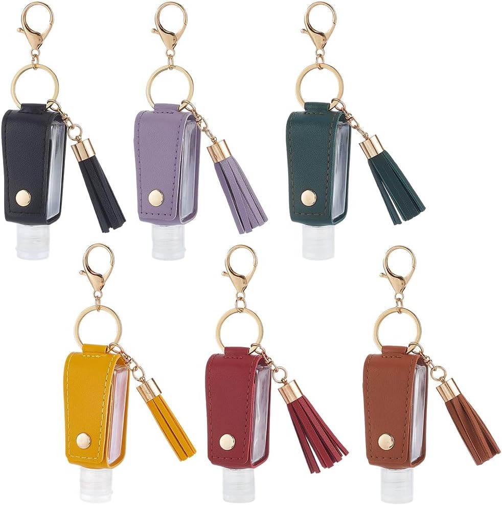SUNNYCLUE Spray Keychain Holder Small Sanitizer Keychain Refillable