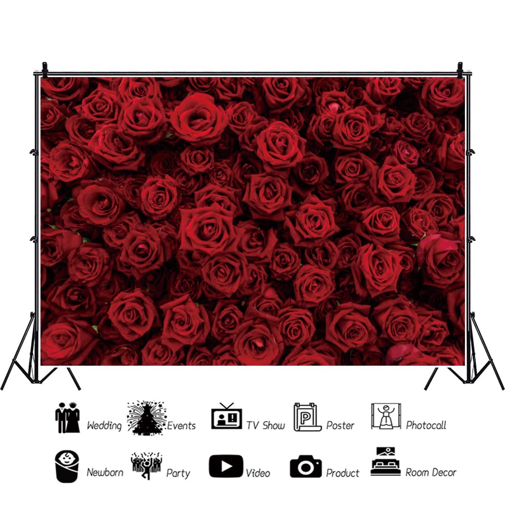 Laeacco Fotohintergrund – 3x2,4 M, Blühende Blumen Vintage, Für Hochzeit, Geburtstag, Party