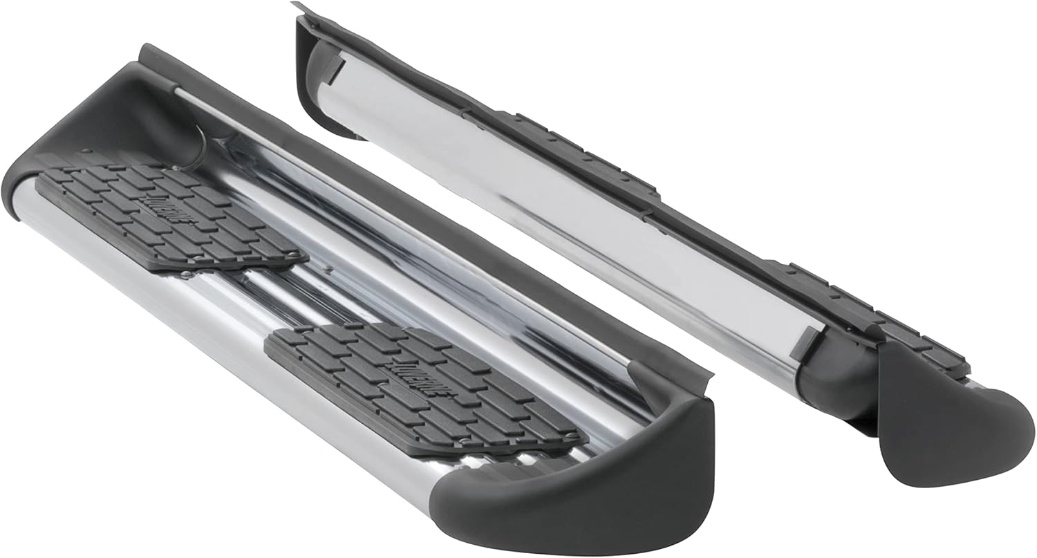 FTNF Luverne 489923-579922 Polished Stainless Steel Side Entry Steps Truck Running Boards, Select Ford F-250, F-350, F-450, F-550 Super Duty Crew Cab